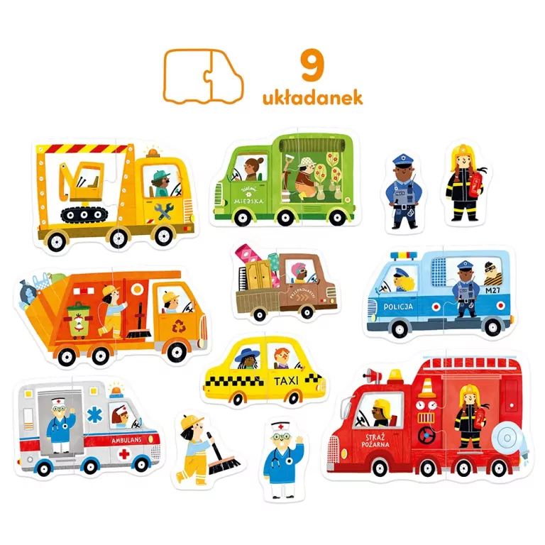 CzuCzu Puzzle do pary Auta - tantis.pl