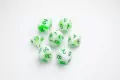 Gamegenic: Glow Series - RPG Dice Set - Toxic Stones - tantis.pl