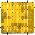 Panel dekoracyjny złoty czarne tło typ B 30x30cm - tantis.pl