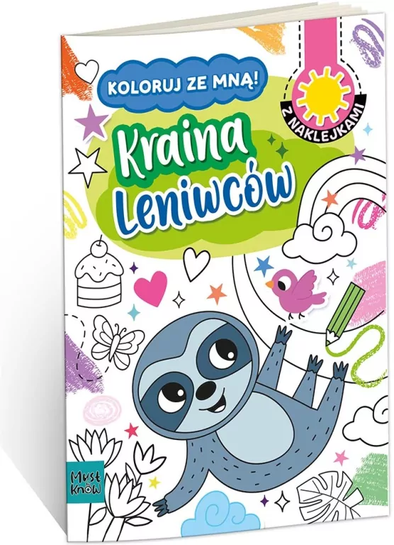 Kolorowanka a4 koloruj ze mną - kraina leniwców - tantis.pl