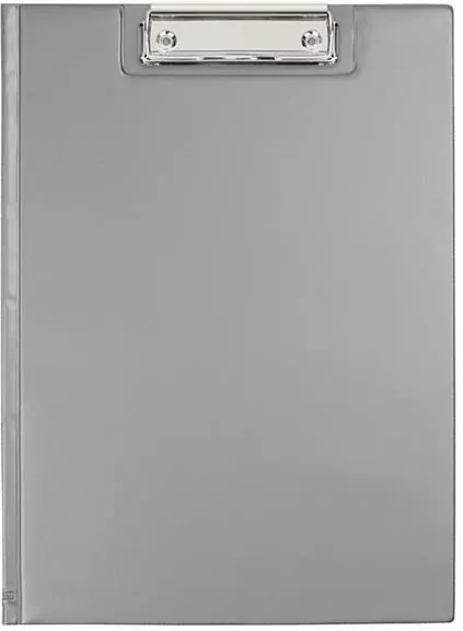 Biurfol. Clipboard A4 Teczka PCV, srebrny - tantis.pl