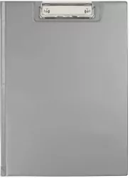 Biurfol. Clipboard A4 Teczka PCV, srebrny