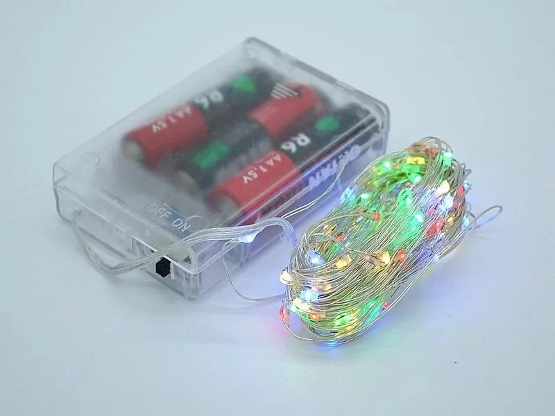 Łańcuch świetlny LED kolorowy 10m - tantis.pl