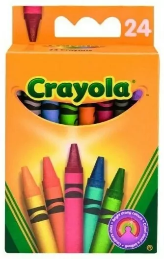 Crayola. Kredki świecowe zmywalne, 24 sztuki - tantis.pl
