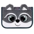 Piórnik dwuklapkowy bez wyposażenia z szopem Racoon - tantis.pl