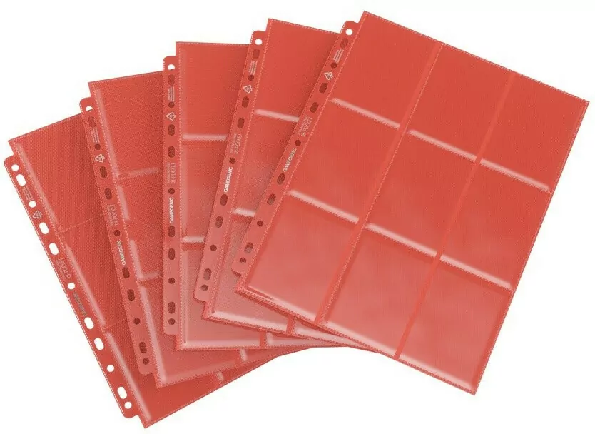 Gamegenic:18-Pocket Pages Sideloading-Red - tantis.pl