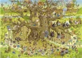 Puzzle 1000 Funky ZOO - Małpie Zoo - tantis.pl