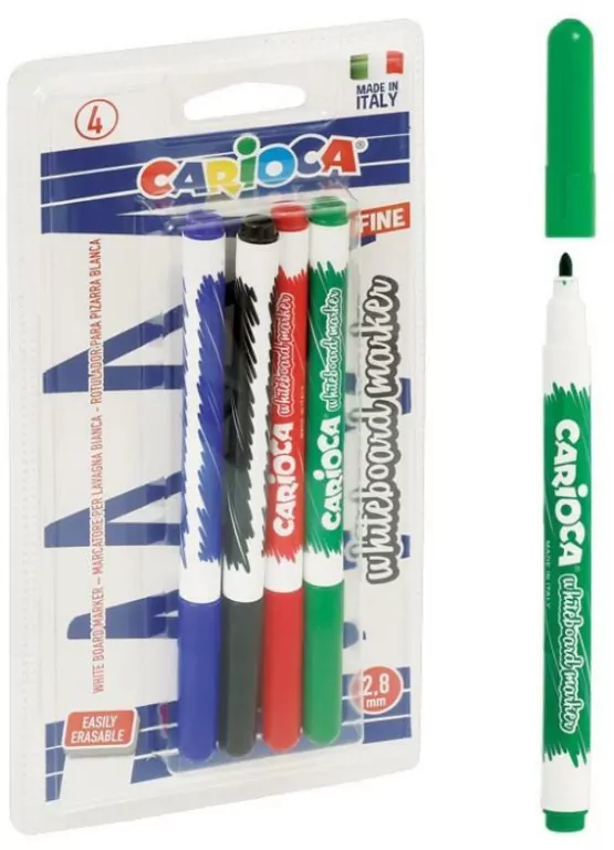 Carioca. Markery tablicowe, 4 kolory - tantis.pl