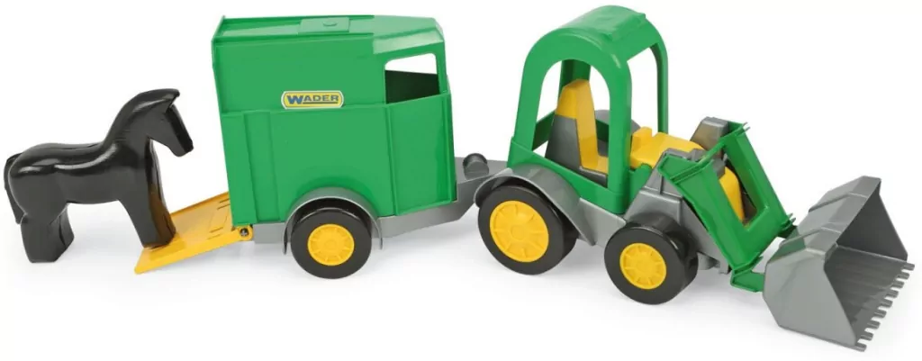 Farmer traktor ładowarka z przyczepą na konia - tantis.pl