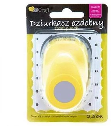 Dziurkacz ozdobny 2,5cm koło - tantis.pl