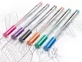 Długopisy żelowe metaliczne 12 kolorów KIDEA - tantis.pl
