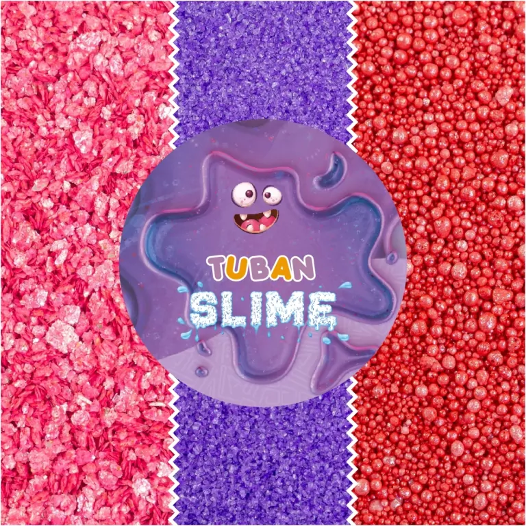 Slime brokat mineralny - 3 kolory 13,5g TUBAN - tantis.pl