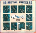 10 łamigłówek metalowych. Zestaw niebieski - tantis.pl