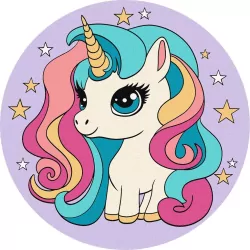 Malowanie po numerach. Niezrównany jednorożec19cm