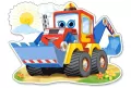 Wesoła Koparka. Puzzle maxi 12 elementów - tantis.pl