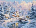 Mozaika diamentowa - Zimowy spokój 40x50cm - tantis.pl