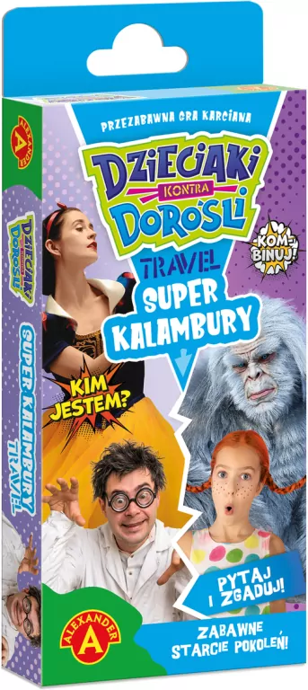 Dzieciaki kontra Dorośli. Super kalambury Travel - tantis.pl