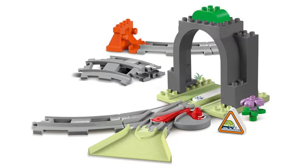 LEGO® Duplo. Tunel i tory kolejowe — zestaw rozszerzający 10425 - tantis.pl