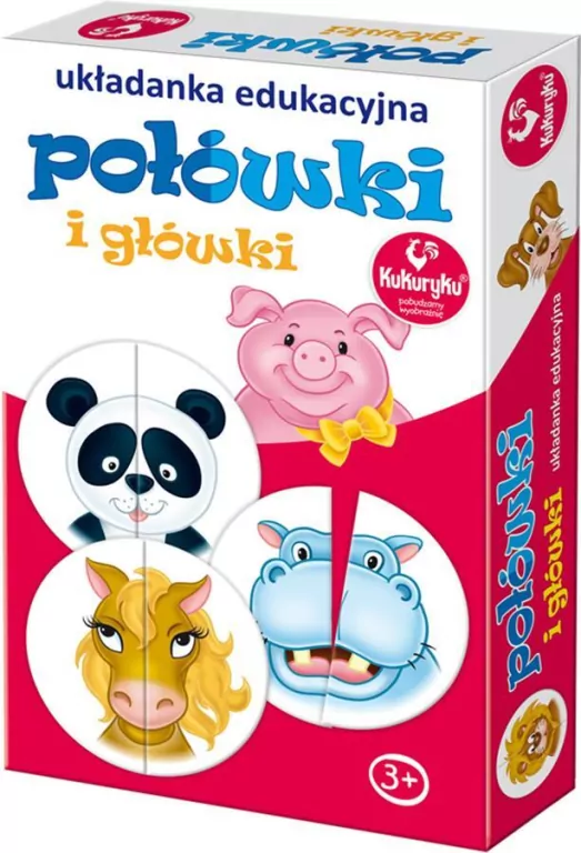 Układanka edukacyjna: Połówki i Główki - tantis.pl