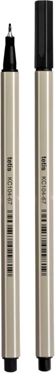 Cienkopis heksagon 0.7mm czar. TETIS - tantis.pl