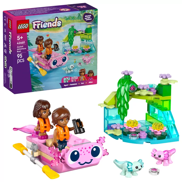 LEGO® Friends Przygoda na aksolotlowej łodzi 42681 - tantis.pl