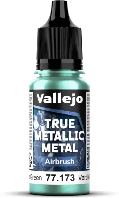 Vallejo: 77.173 - True Metallic Metal - Airbrush - Beetle Green (18 ml)