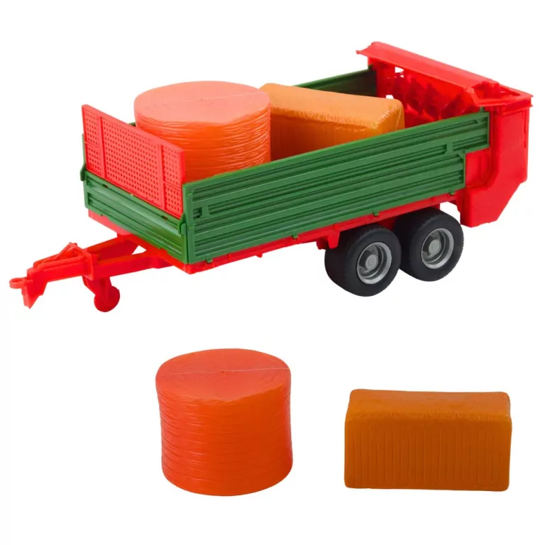 Traktor rolniczy z przyczepą zieloną - tantis.pl