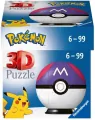 Ravensburger. Puzzle 54, 3D. Pokemon Master Ball - tantis.pl