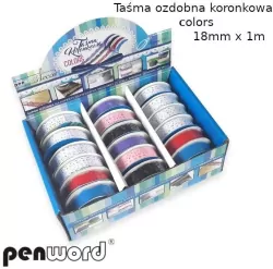 Taśma ozdobna koronkowa 18mmx1m