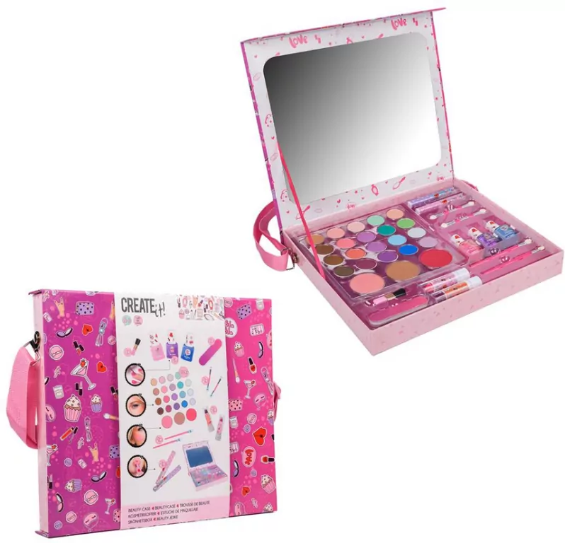 Zestaw kosmetyczny walizeczka różowy CREATE IT! - tantis.pl