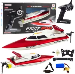 Motorówka Vitality FT007 RC 1:16 biało czerwona