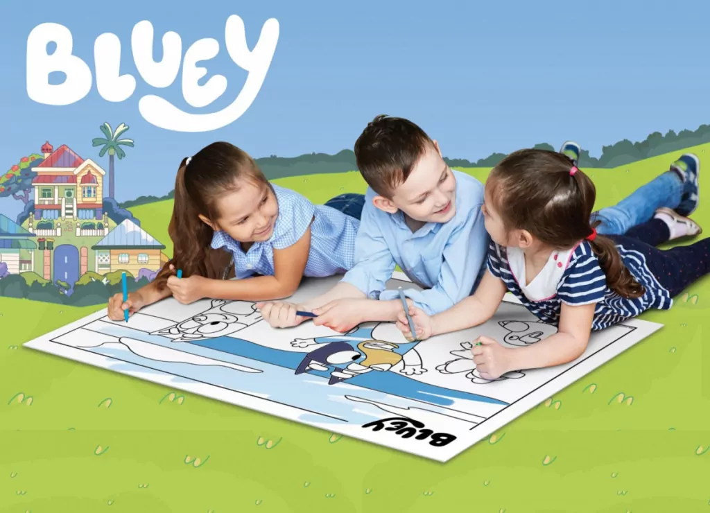 Puzzle 4x48 Maxi. Podłogowe dwustronne. Bluey - tantis.pl