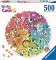 Ravensburger. Puzzle, Paleta kolorów, Kwiaty, 500 elementów - tantis.pl