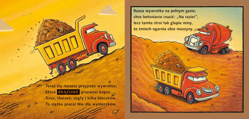 Wywrotka i kolory. Snów kolorowych, placu budowy - tantis.pl
