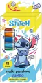 Kredki pastelowe Jumbo 12 kolorów Stitch - tantis.pl