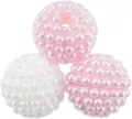 Koraliki plastikowe 10mm blado różowe 50szt - tantis.pl