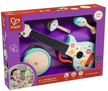 Hape. Zestaw muzyczny 4w1 - tantis.pl