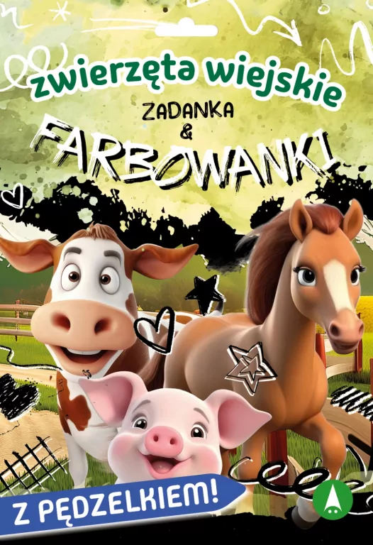 Zwierzęta wiejskie. Zadanka & farbowanki - tantis.pl