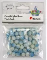 Koraliki plastikowe 10mm niebieskie ombre 50szt - tantis.pl