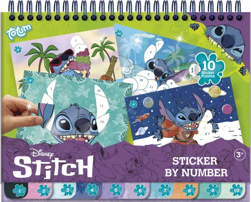 Naklejanie po numerach Disney Stitch