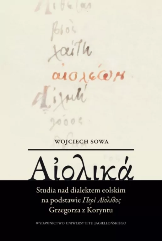 Studia nad dialektem eolskim na podstawie... - tantis.pl