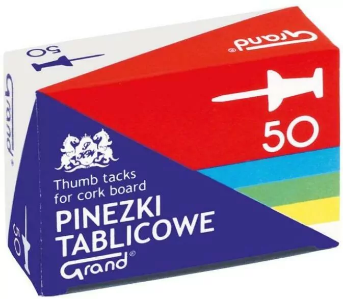 Pinezki tablicowe 50 sztuk - tantis.pl