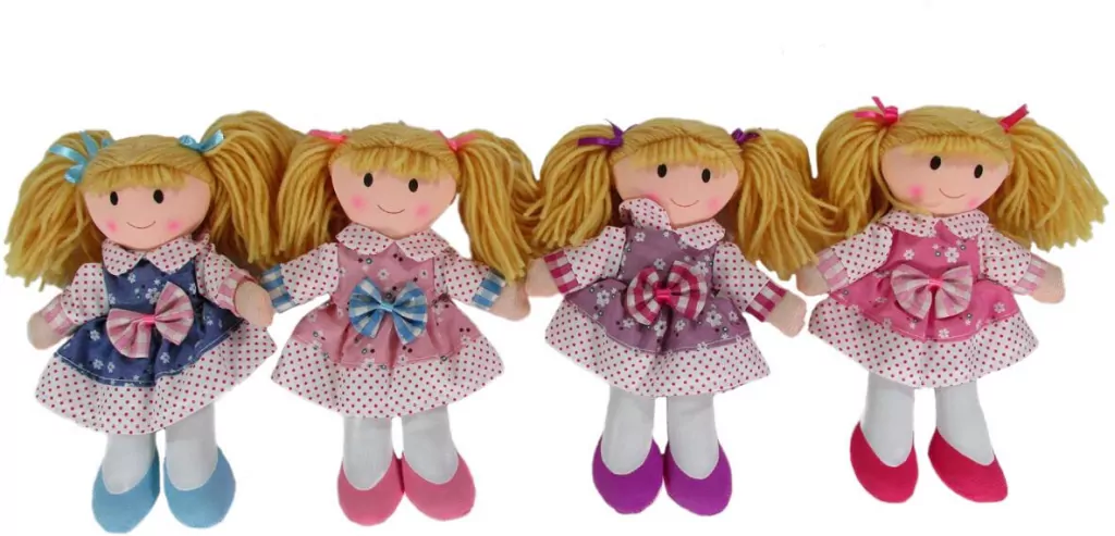 Lalka szmacianka 20cm. Mix wzorów - tantis.pl