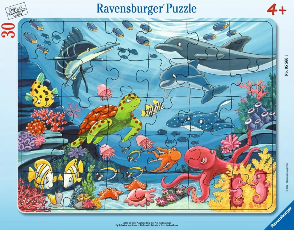 Puzzle 30 Underwater Friends Frame - tantis.pl