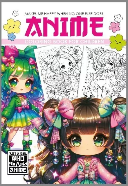 Fresh Kolorowanka A4 Anime Dla Dzieci rożowa - tantis.pl
