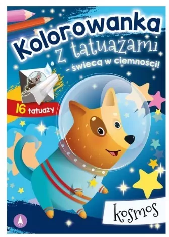 Kolorowanka z tatuażami. Kosmos - tantis.pl