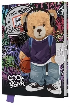 Pamiętnik z kłódką 80 kartek Cool Bear - tantis.pl