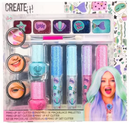 CREATE IT!. Zestaw Make-up, brokat