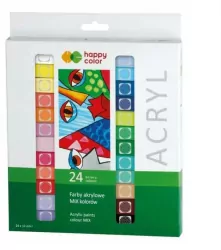 Farby akrylowe 24 kolory Happy Color