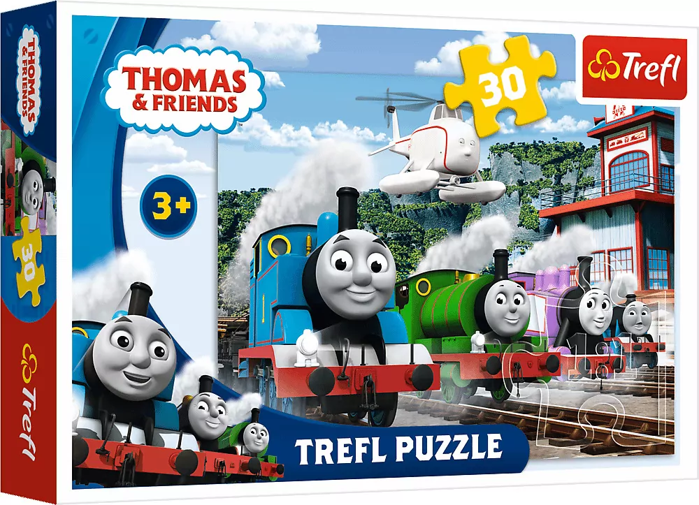 Puzzle 30. Tomek i Przyjaciele. Wyścig na torach. 18230 - tantis.pl